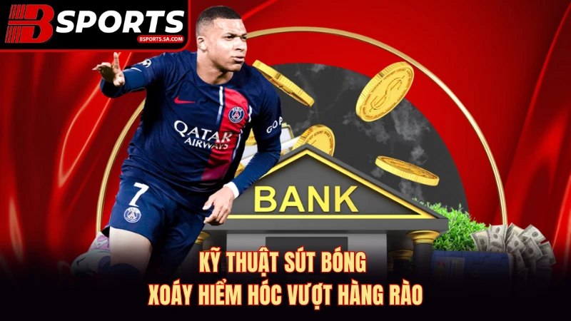 Kỹ thuật sút bóng xoáy hiểm hóc vượt hàng rào